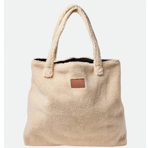 Brixton Done Proper Tote, Travel Tote Bag, One Large Compartment, faux materials